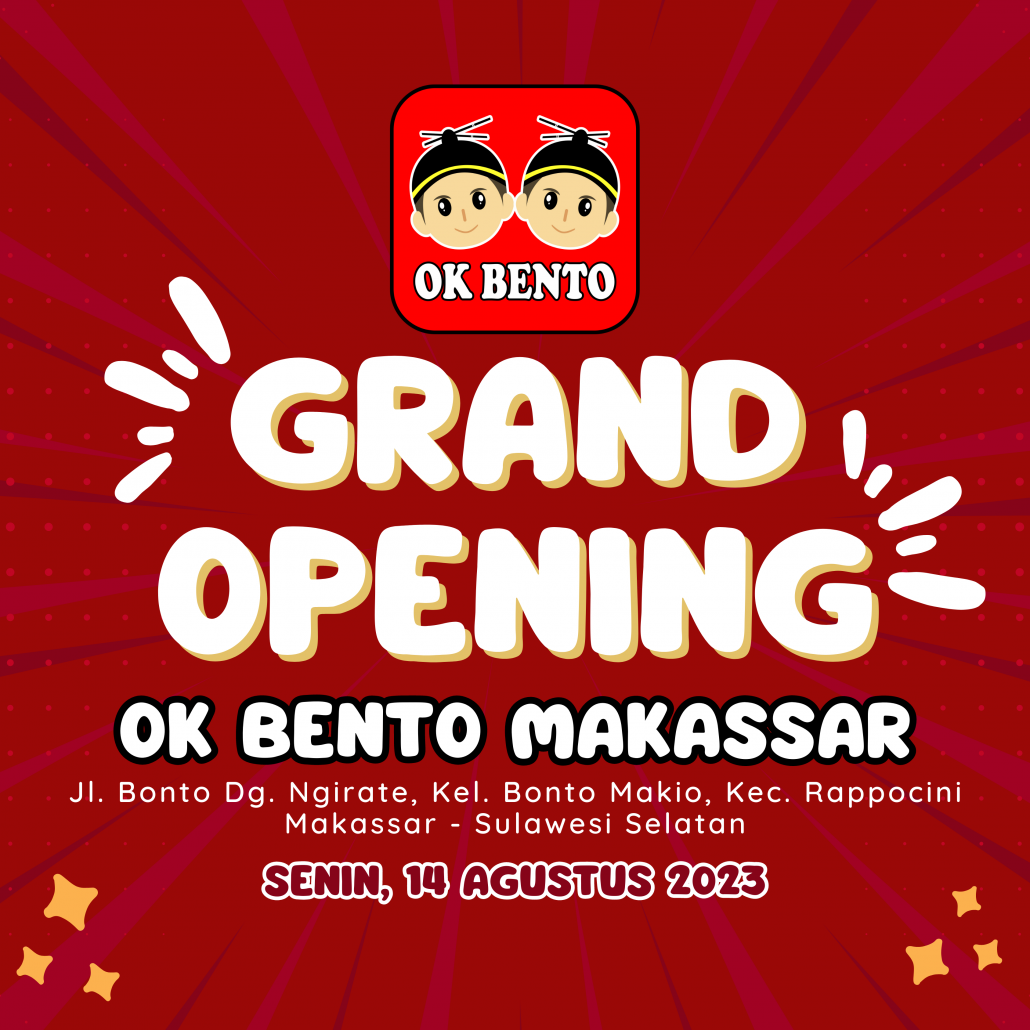 Promo Grand Opening Ok Bento Makassar