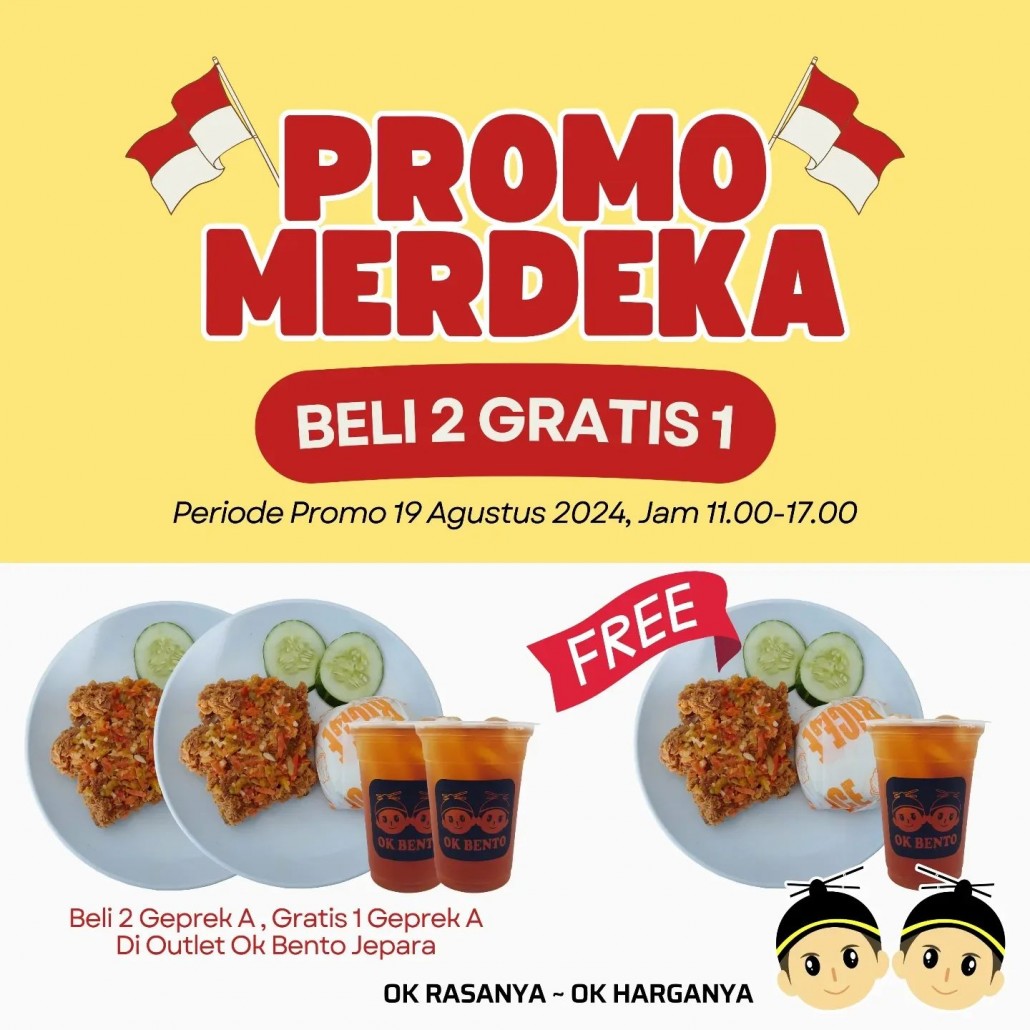 promo merdeka ok bento jepara