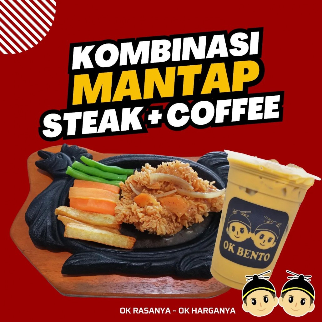 steak dan coffee mantap di ok bento