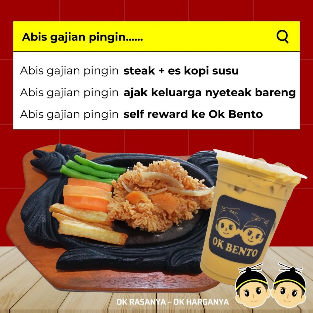 Makan Steak di Ok Bento