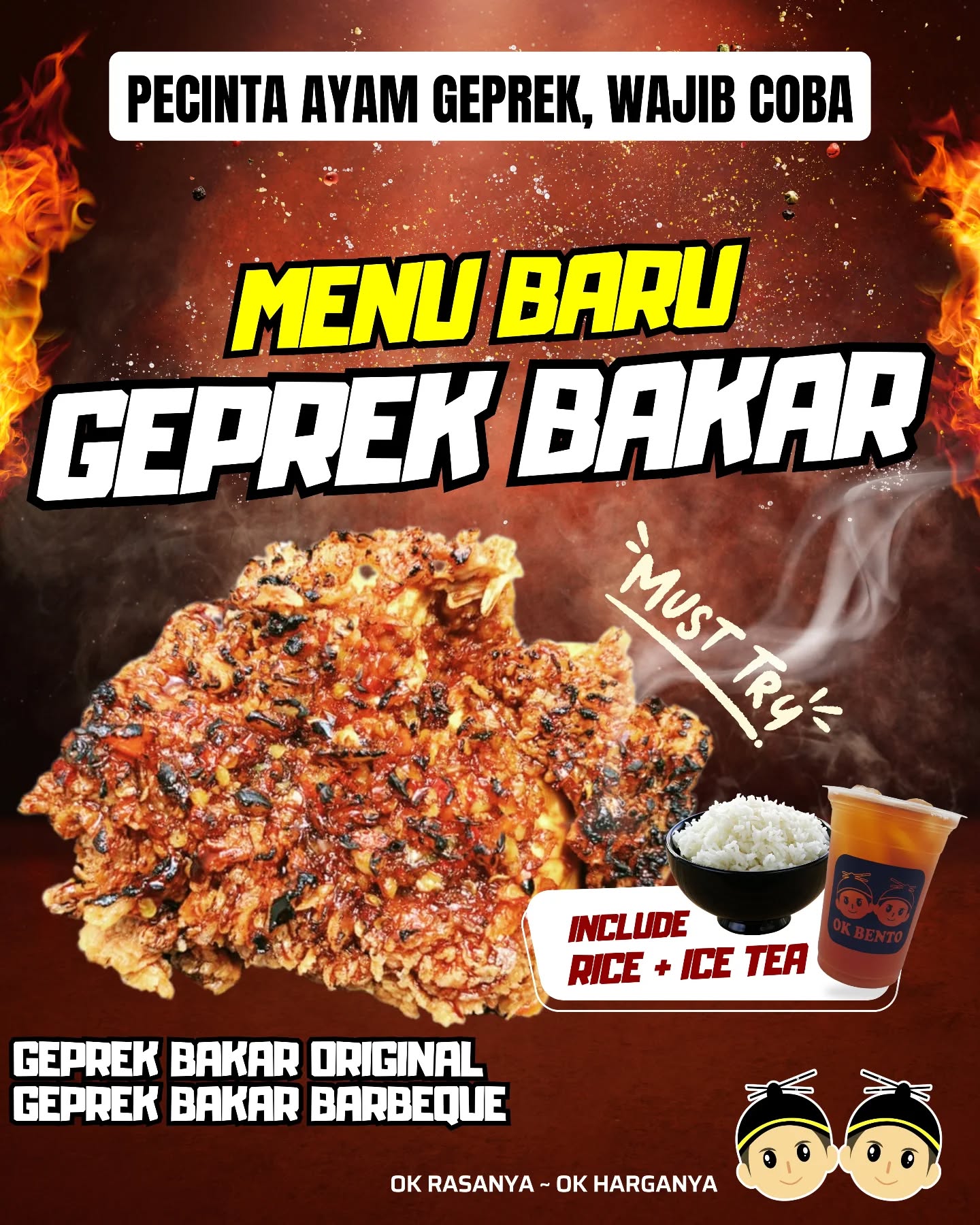 Geprek Bakar Ok Bento