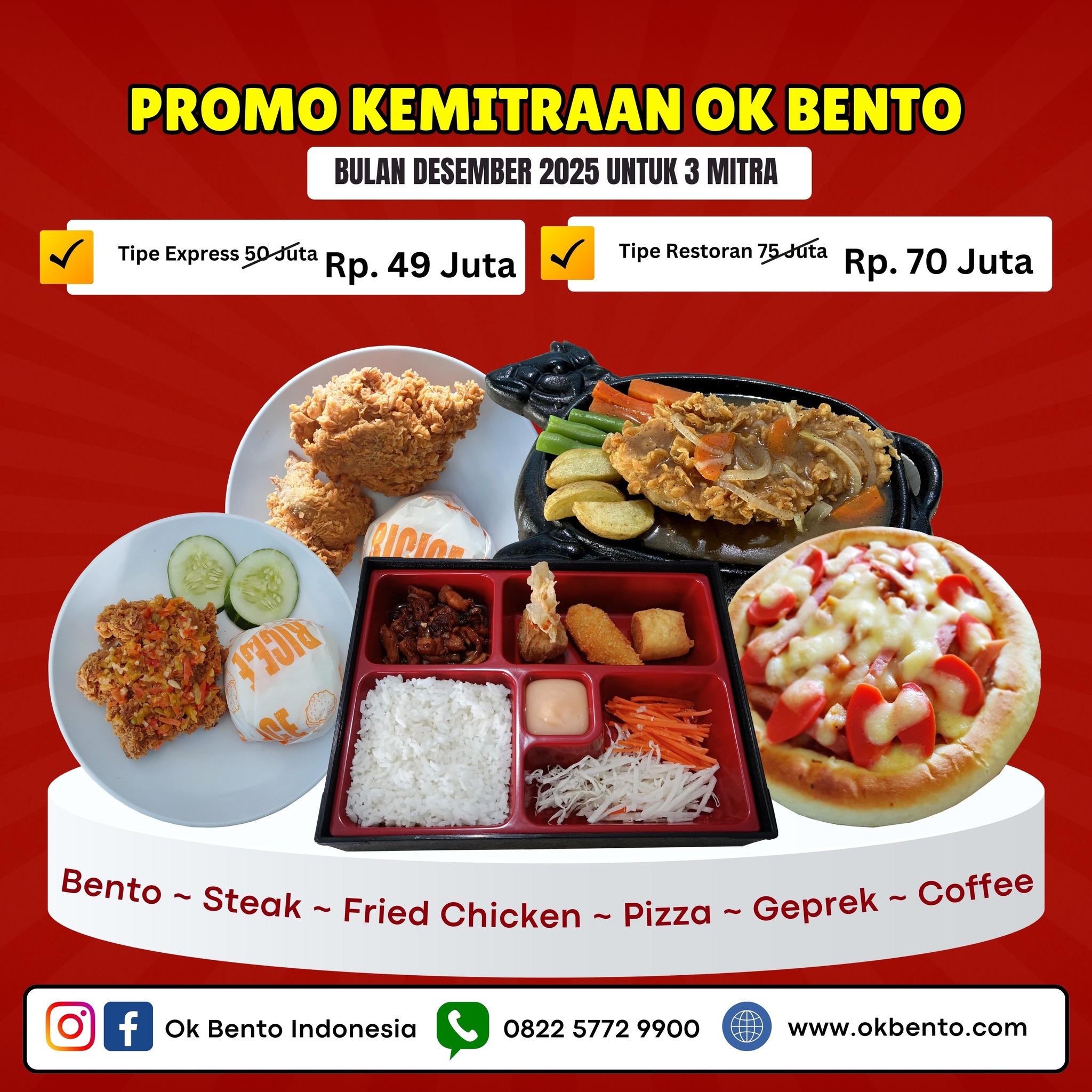 Diskon Promo Franchise Ok Bento