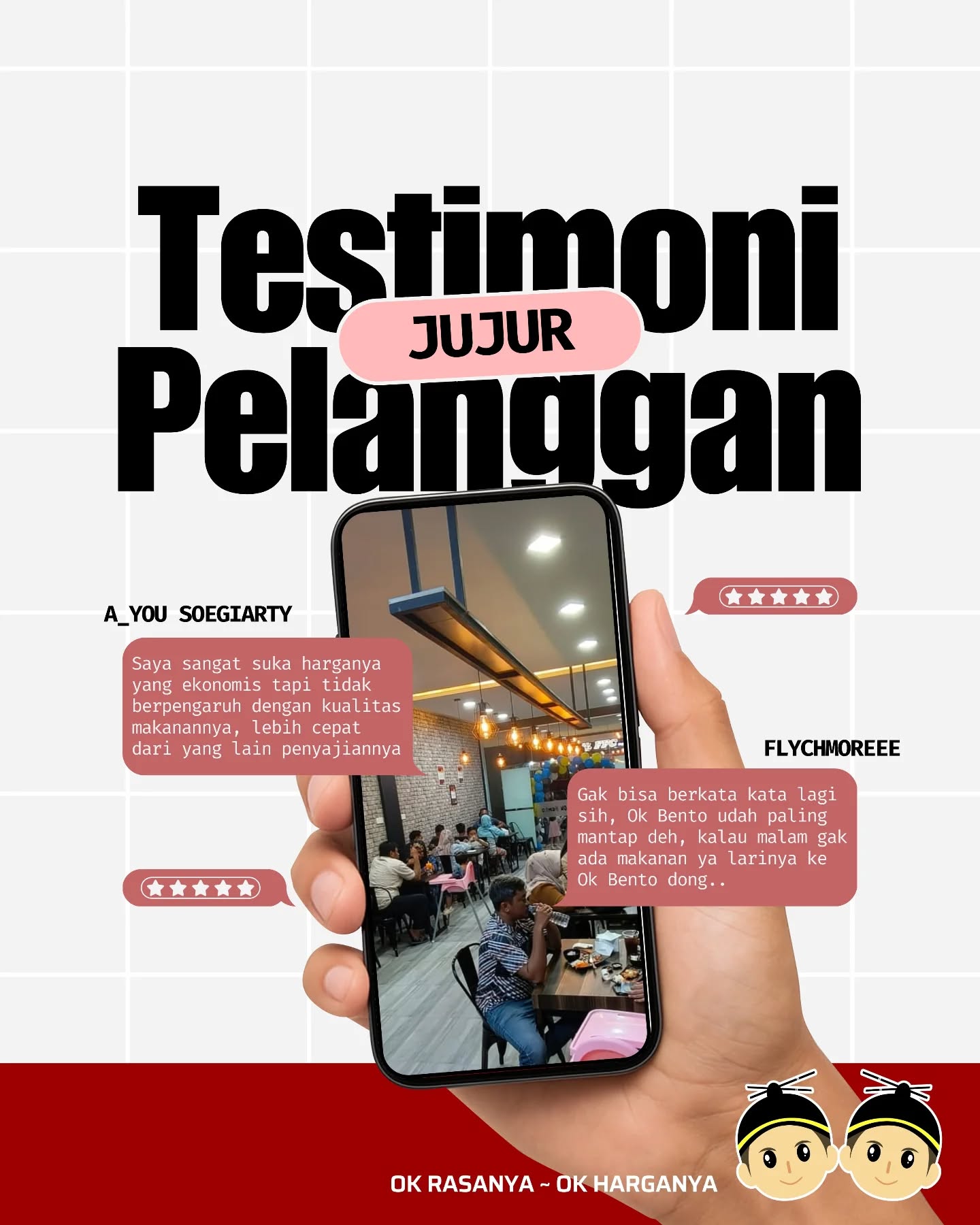 Testimoni pelanggan Ok Bento